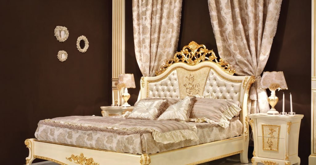 Кровать King Size С Панелью, Обитой Тканью, Прикроватная Тумба La Medicea Для Спальни Signorini &Amp; Coco